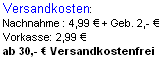 Versandpreise