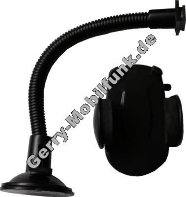 Schwanenhals, universale KFZ-Halterung mit Saugnapf zur Scheibenbefestigung ca.20cm incl. universellem Passivhalter für Handy