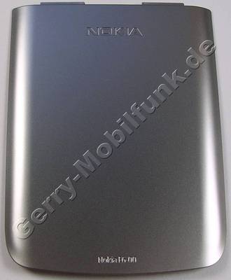 Akkufachdeckel silber Nokia E6-00 original Batteriefachdeckel B-Cover silver auch fr das weisse Gert ( white )