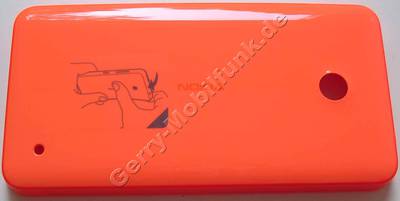 Akkufachdeckel orange Nokia Lumia 636 original B-Cover, Batteriefachdeckel, Akkudeckel, Rckenschale bright orange