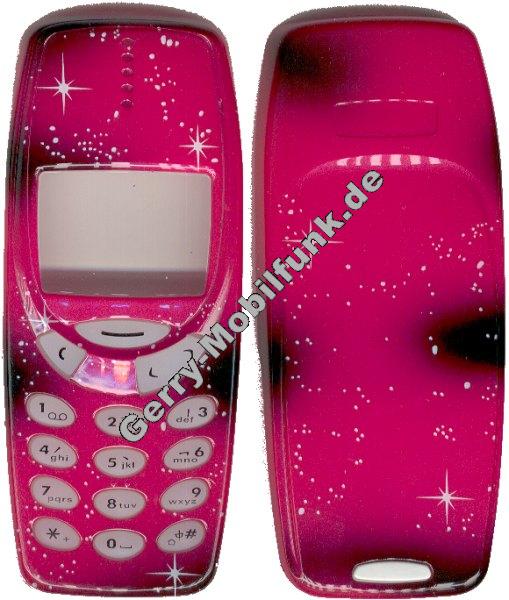 Cover fr Nokia 3310/3330 Galaxy rot Zubehroberschale nicht original