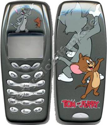 Cover fr Nokia 3410 Tom und Jerry dunkelgrau (Lizensiert von Disney, keine original Nokia Oberschale)