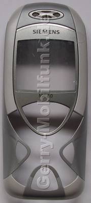 Oberschale original Siemens MC60 grau (Cover) incl. Displayscheibe, grey