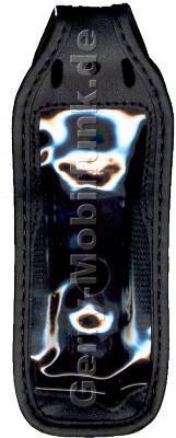 Ledertasche schwarz mit Grtelclip Motorola T280