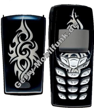 Gravur-Cover fr Nokia 6510 Tattoo Schwarz keine originale Oberschale