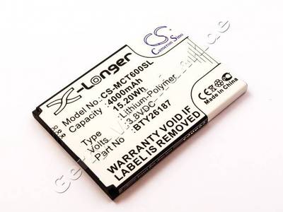 Akku Mobistel Cynus T6, Li-Polymer, 3,8V, 4000mAh, 15,2Wh