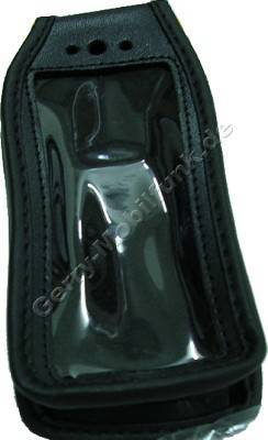 Ledertasche schwarz mit Gürtelclip Samsung C100
