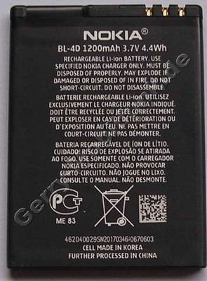 BL-4D original Akku Nokia E7-00 1200 mAh 3,7Volt