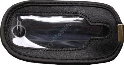 Ledertasche schwarz mit Gürtelclip Nec 341i
