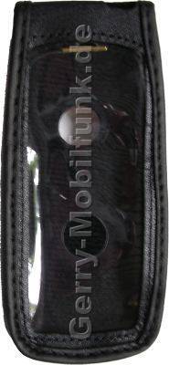 Ledertasche schwarz mit Grtelclip Sharp GX15