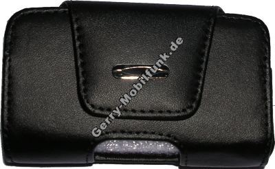 Ledertasche schwarz quer fr Motorola V3 Exklusive Quertasche