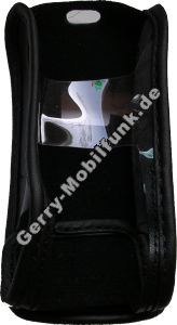 Ledertasche schwarz mit Gürtelclip Nokia 6270