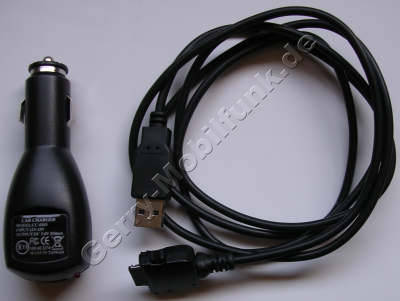 Bluemedia 255 KFZ-Ladegert  plus  USB-Ladekabel + Datenkabel / Sync-Kabel, 3 in 1 Kabel