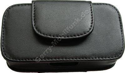 Ledertasche schwarz quer fr Vodafone D2 VPA Compact Quertasche