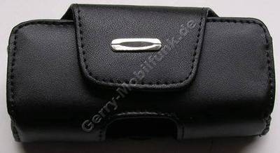 Ledertasche schwarz quer fr Nokia 6233 exclusive Quertasche