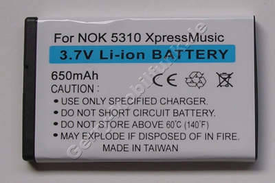 Akku Nokia 7230 Li-Ion 850mAh 3,1Wh Akku vom Markenhersteller mit 12 Monaten Garantie, nicht original Nokia (entspricht BL-4CT)