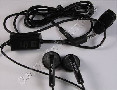 HS-47 Stereo-Headset black Original Nokia 8600 Luna incl. AD53 Adapter
