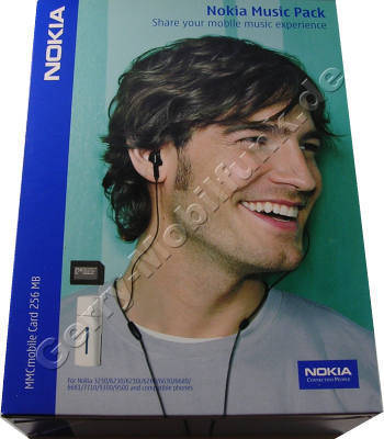 Nokia Music Pack MP-256 - original Handy-Zubehr-Kit bestehend aus AD-15 Headset Adapter, DD-10 Speicherkartenleser USB,  MU-9 MMC Speicherkarte, CA-72U Adapter 3,5Klinke auf Cinch
