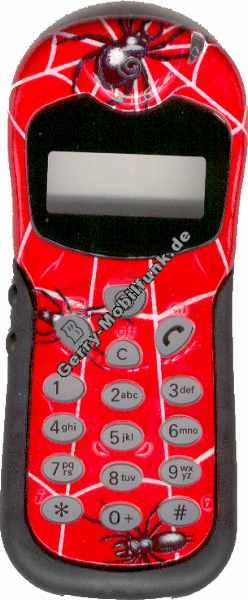 Cover fr Alcatel O.T.Easy-DB View-DB Max-DB Club-DB Spinne Rot Zubehroberschale nicht original