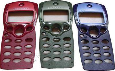 Oberschalen Set 3 Stück original Alcatel 303 rot  plus  grün + blau  (cover)