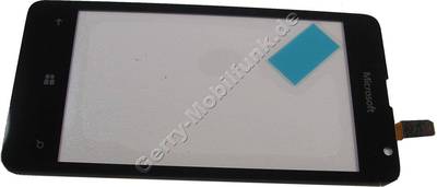 Touchpanel, Scheibe Microsoft Lumia 430 original Displayscheibe mit Digitizer, aktives Frontglas