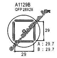 Ersatz Heiluftdse, quadratisch, 29,7mm  fr Aoyue 968 und 850C QFP 28x28