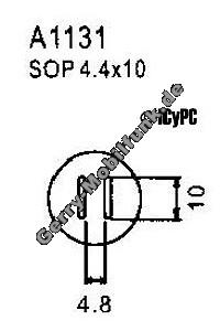 Ersatz Hei�luftd�se, paralell, 4,8mm x 10  f�r Aoyue 968 und 850C SOP 4,4x10