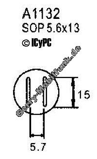 Ersatz Hei�luftd�se, paralell, 5,7mm x 15  f�r Aoyue 968 und 850C SOP 5,6x13