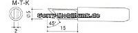 K Ersatz Ltspitze ,meielform gewinkelt D 5x2mm, 45  fr Aoyue 968, 936, 937