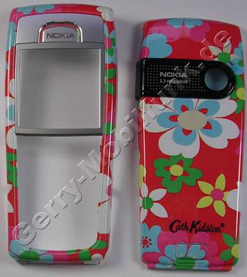 Oberschale Kidston Popflowers original Nokia 6230i Cover mit Akkufachdeckel