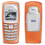 Original Nokia 2100 Cover orange CC-3D  (Oberschale  plus  Rckenschale)