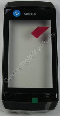 Oberschale weiss und Touchpanel Nokia Asha 305 original A-Cover mit Displayscheibe, Digitizer, white