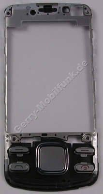 Rahmen Oberschale silber Nokia 6600i slide original A-Cover Rahmen silver incl. Menütasten und Lautsprecher