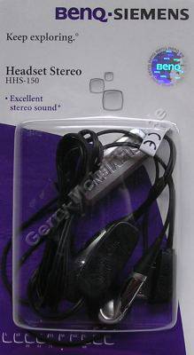 Stereo-Headset BenQ-Siemens S68 HHS-150 original Benq Stereo Headset mit Rufannahmeknopf fr BenQ S68