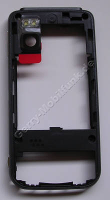 Unterschale, Rckenschale gunmetal Nokia 5610 original D-Cover incl. Ladebuchse, Blitzlicht