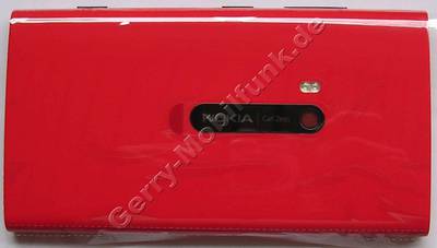 Unterschale, Rckenschale rot Nokia Lumia 920 original Back-Cover incl. Kamerascheibe, Blitzlicht LED, Capture key ( Seitentaste ) Fototaste, Einschalttaste, Lautstrketaste red Akkufachdeckel, NFC-Antenne