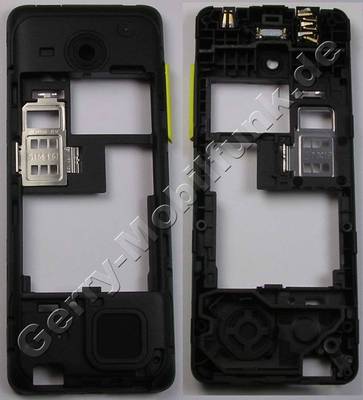 Unterschale, Gehusetrger gelb Nokia 206 DualSim original D-Cover yellow