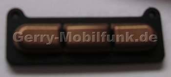 Kleine Tastenmatte kupfer Nokia 7390 original Tastatur Außen, 3er Tastenmatte copper