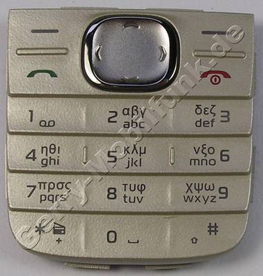 Tastenmatte greek cream Nokia 1650 original Telefon Tastatur mit griechischer Tastatur