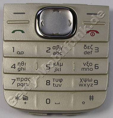 Tastenmatte greek cream Nokia 1650 original Telefon Tastatur mit griechischer Tastatur