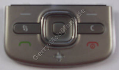 Tastenmatte Menütasten titanium Nokia 6710 Navigator original Tastatur Funktionstasten, Navitasten silber