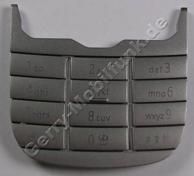 Tastenmatte silber Nokia 7230 original Tastatur Telefon pink