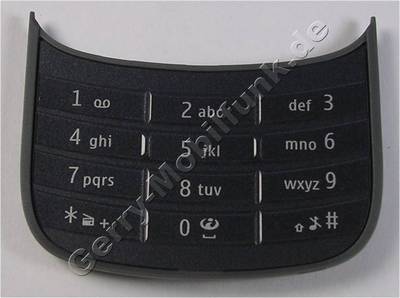 Tastenmatte dunkel chrome Nokia C2-02 original Tastatur dark chrom