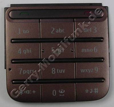 Tastenmatte braun Nokia C3-01 ( Touch and Type ) original Tastenmatte copper brown Tastaturmatte