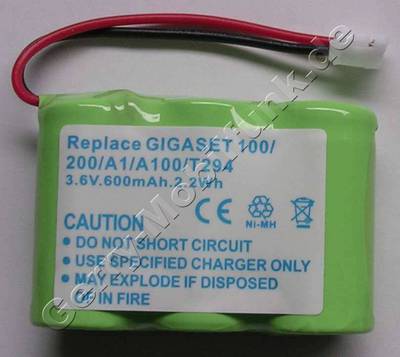 Akku fr Siemens Gigaset 200 NiMh 600mAh 3,6V