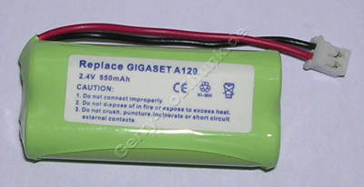 Akku fr Siemens Gigaset A145 NiMh 550mAh 2,4V ( GP T382, 55AAAHR2BMX ) (V30145-K1310-X359)