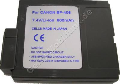 Akku CANON MV-3MC Daten: Li-ion 7,4V 680mAh, grau (Zubehrakku vom Markenhersteller)