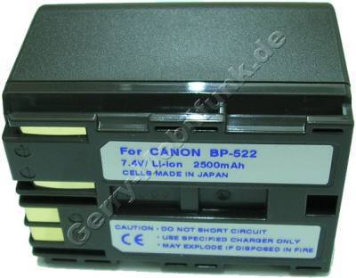 Akku CANON ZR-25mc Daten: Li-ion 7,4V 3000 mAh, grau 39,9mm (Zubehrakku vom Markenhersteller)