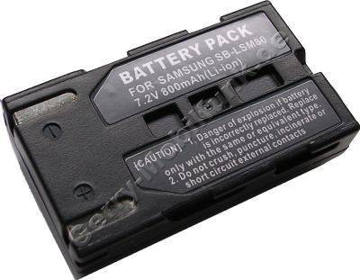 Akku SAMSUNG SB-LSM80 Daten: LiIon 7,4V 800mAh 16,4mm (Zubehrakku vom Markenhersteller)