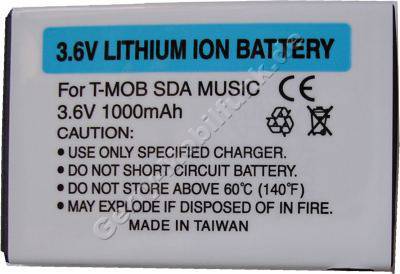 Akku fr HTC Voyager LiIon 3,6V 1000mAh 5,9mm dick ca.23g (Akku vom Markenhersteller, nicht original)